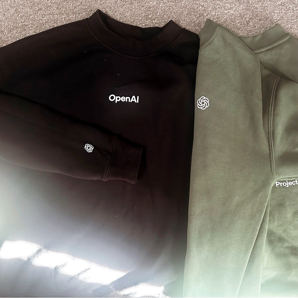 OpenAI Black and Green Sweatshirts
